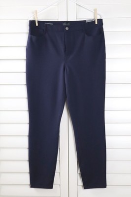TALBOTS NWT $119 Navy Soho Ponte Stretch 5-Pocket Jegging Pants Size 10