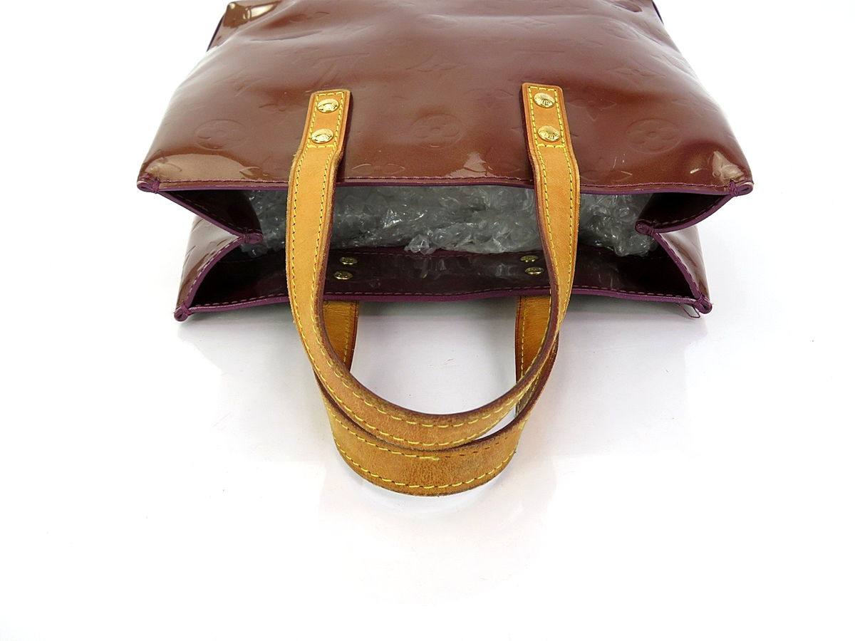 Louis Vuitton ヴェルニ ハンドバッグ Auth LOUIS VUITTON Reade Violette PM Vernis Leather Tote Hand Bag
