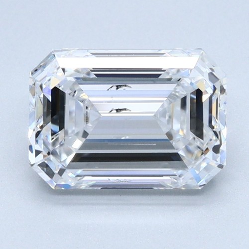 Emerald Diamond Lab Grown IGI Certified SI2 Clarity D Grade 2.14 Ct