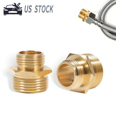 #ad 3 4quot; GHT Male to 1quot; NPT Male Brass Adapter Garden Hose to Pipe Connector Fitting $14.80