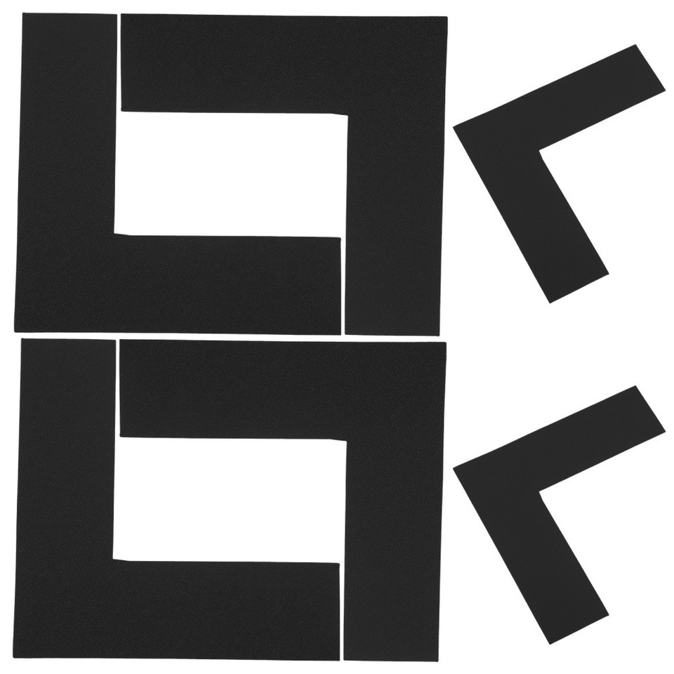 8PCS Location Marking Corner L Shaped Floor Marker Rounded Corners ...