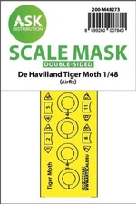 1/48 Artscale De Havilland Tiger Moth double-sided express fit mask for Airfix