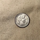 1915 P Barber Silver Dime 10c AU About Uncirculated QA1054