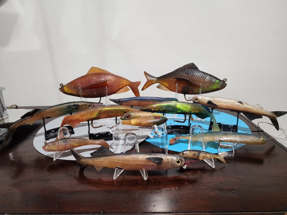 老式咸水软诱饵大量手工浇注针鱼触发鱼 + 更多 (13x) — 第 4/4 张图片