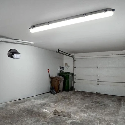 Wannenlampe Außenleuchte Feuchtraumlampe LED Bewegungsmelder Kellerleuchte IP65 - Bild 1 von 4