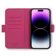 CEVA 2-in-1 Detachable Wallet Case For iPhone 14 Pro (Raspberry) UK Stock