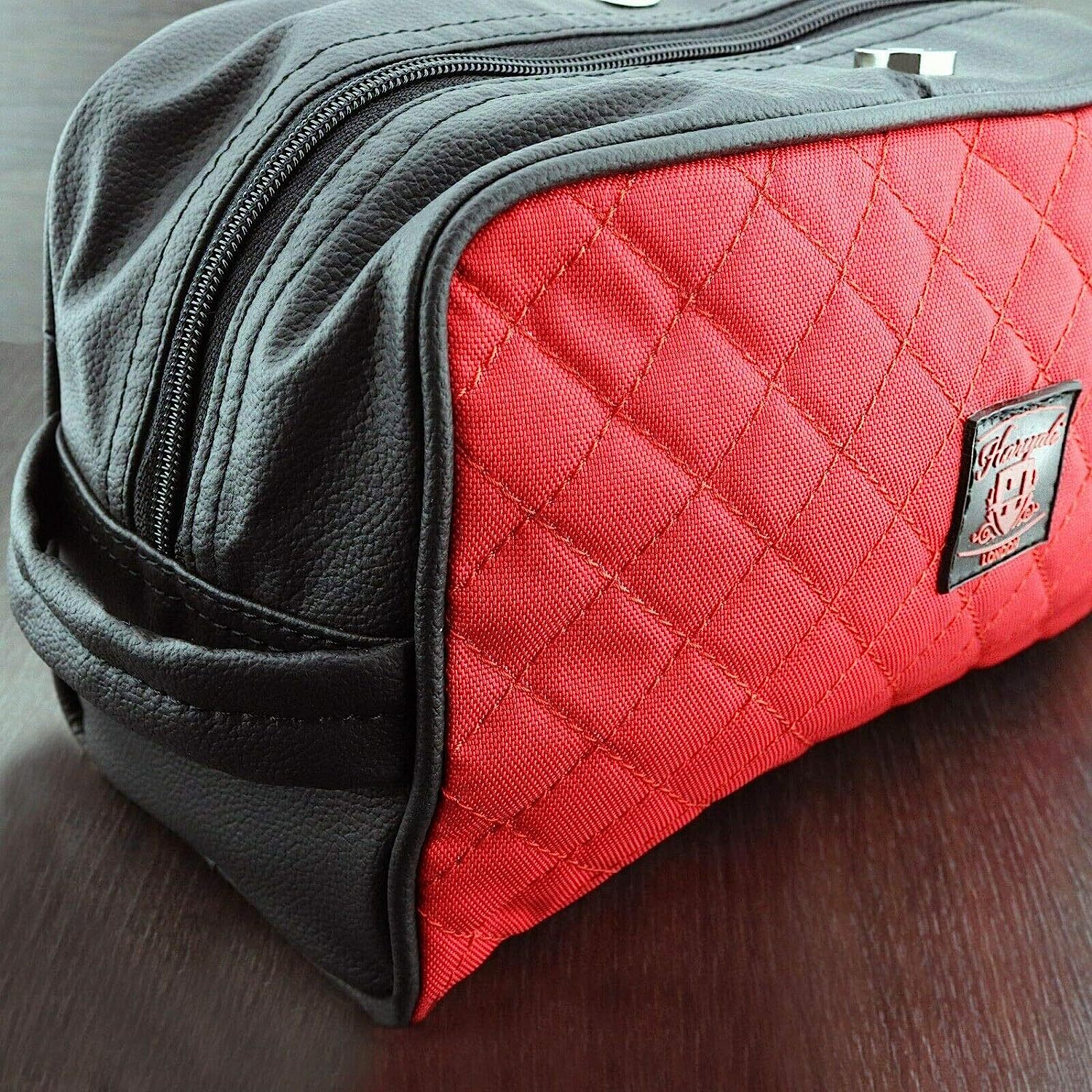 Travel Toiletries Leather Bag Men Shaving Grooming Cosmetic Accessories