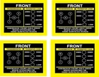 CJ5 CJ6 Decal Stickers Transmission Gear Shift Pattern (4 Pack) J299