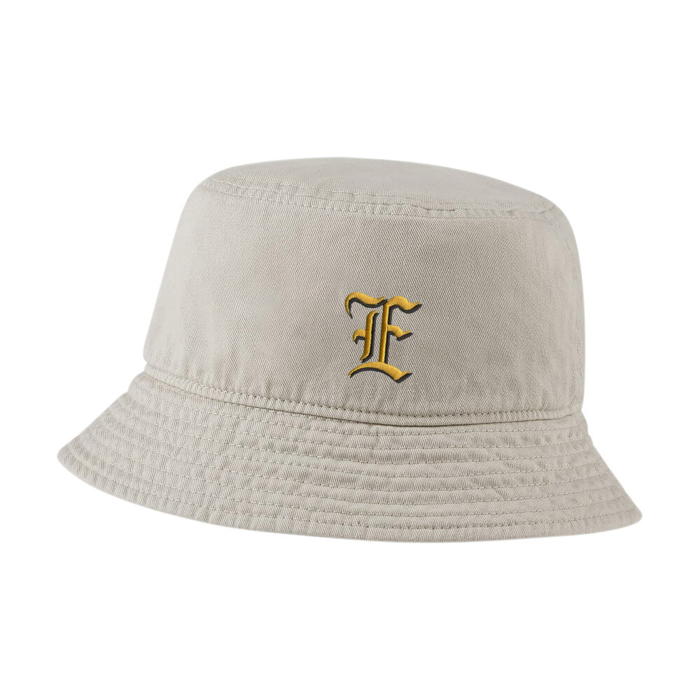Vintage Washed Cotton Bucket Hat with Old English E Embroidery for Men & Women