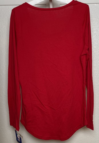 NBA Chicago Bulls Women's Long Sleeve Scoop Neck T-Shirt - M - Picture 6 of 7