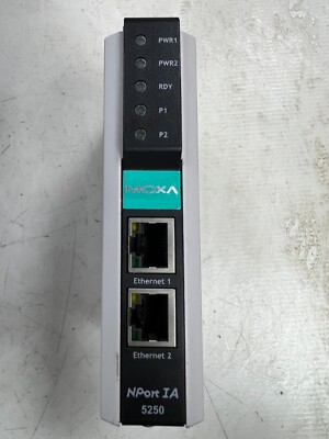   MOXA NPORT IA-5250 2 PORT SERIAL DEVICE SERVER RS-232/422/485