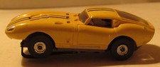 Aurora TJet Cobra GT, Yellow with Black Stripes Slot Car 1375