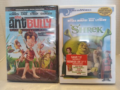 Lot Of Two DVDS The Ant Bully & Shrek Brand New Sealed Dream Works Warner Bros