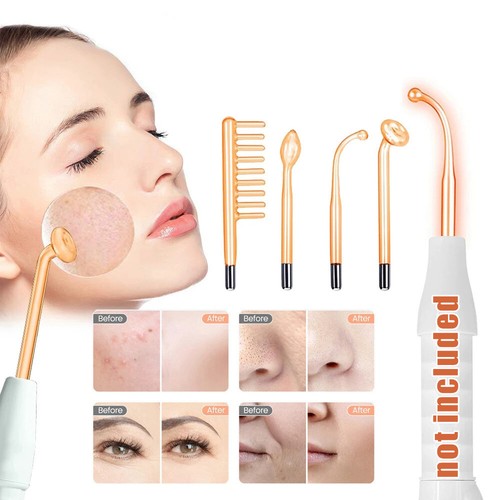 4pcs/set High Frequency Orange Electrode SPA Replacement Glass Tubes Anti Aging - Picture 2 of 13