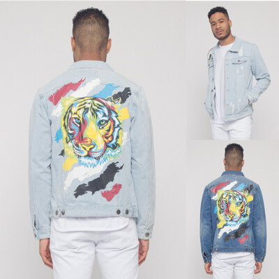 tiger denim jacket