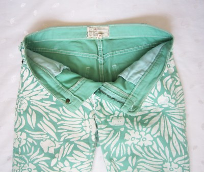 Jean Diane Von Furstenberg X Current Elliott - Vert Menthe, Taille 29, Neuf Avec Étiquette