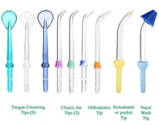 Replacement Tips for Waterpik Water Flossers and Other Brand Oral Irrigators