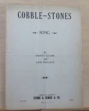 Cobblestones - 1927 sheet music - by Sidney Clare  Lew Pollack