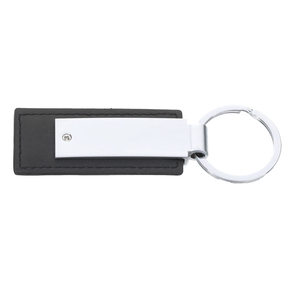 OEM NEW Hyundai Genesis Key Chain Black Leather & Silver With Logo 00402-22523 - Image 3 of 4