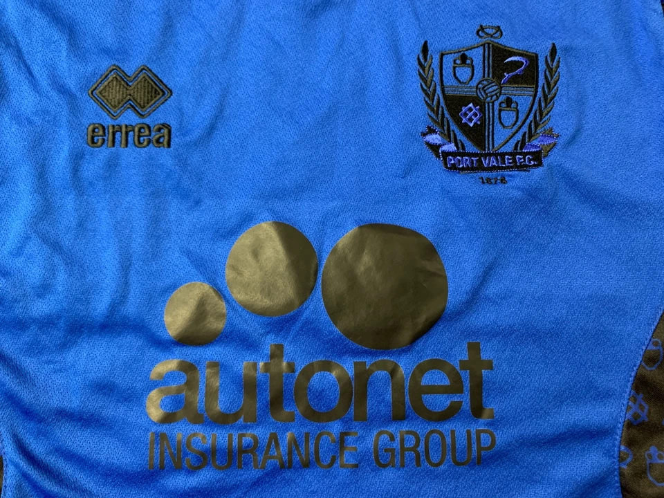 PORT VALE 2022-2023 FOOTBALL SOCCER SHIRT JERSEY TRAINING ERREA ORIGINAL SIZE L - Image 3 of 4