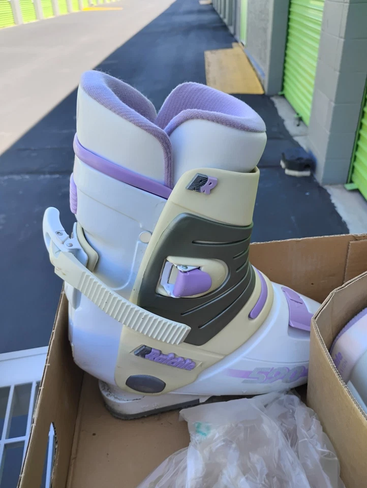 Botas de esquí Raichle 590 vintage años 90, para mujer talla 8 blancas Foto 3 de 4