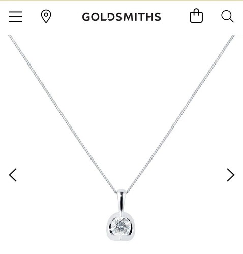 18ct White Gold 0.30ct Tension Set Diamond Pendant Necklace & Earrings - Picture 13 of 13