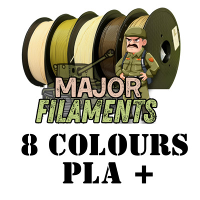 Major Filaments 3D Druck Filament Pla + 8 Farben