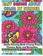 Large Print Big Color By Number Book for Adults (Premium Adult