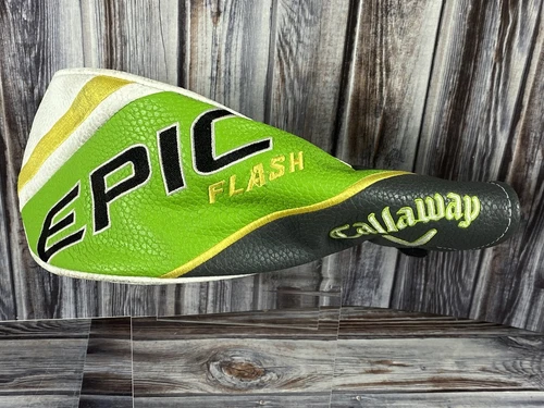 Callaway Epic Flash Fairway Wood Head Cover Golf Club Green Yellow White Gray