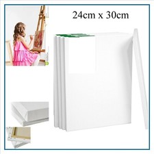 tele tela bianca per dipingere pittura olio acrilico tempera in cotone 24x30cm