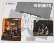 1989 Suzuki Intruder VS 750 1400 GLP Factory Spec Sheet Sales Ad OEM Brochure 89
