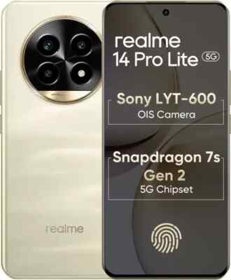 realme 14 Pro Lite 5G RMX3990 Factory Unlocked Dual SIM-8GB RAM -NO USA TARIFFS