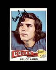 Bruce Laird Signed 1975 Topps Baltimore Colts Autograph