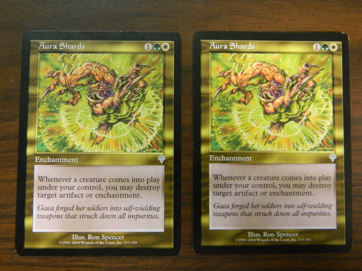 MTG Invasion Aura Shards x2 Lightly Played Condition #2 | eBay