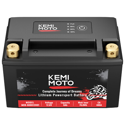 #ad Lithium Motorcycle Battery YTX14 BS YTX9 BS 12v 6Ah 480A for ATV UTV Dirt Bike $85.49