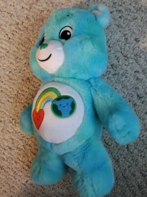 Care Bears Love The Earth I Care Bear 13  Plush Tie Dye Blue Green Earth 2021