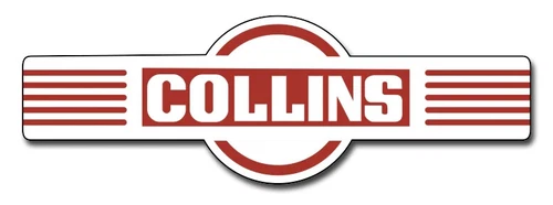 Collins Vintage Radio 5.5" x 1.8" Sticker