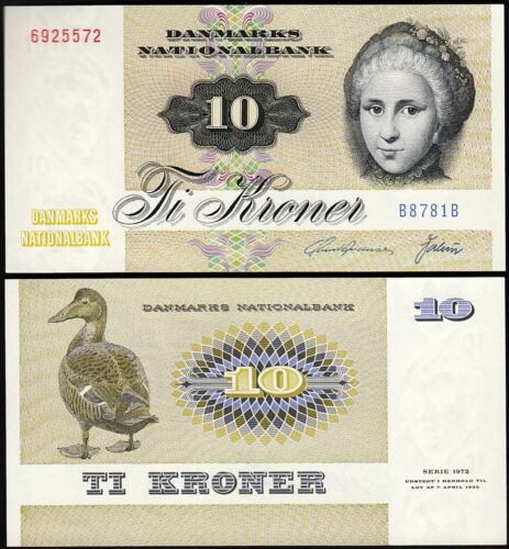 Danimarca 10 Kronur 1978, UNC, LOTTO 5 PZ, P-48h, serie 1972 - Foto 2 di 4