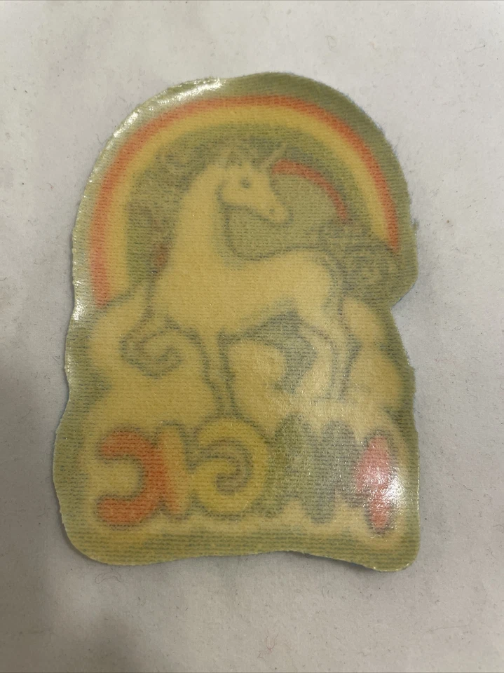 1980s Unicorn Magic Rainbow Iron On patch can be sewn on NEW NEVER USED - Image 3 of 4