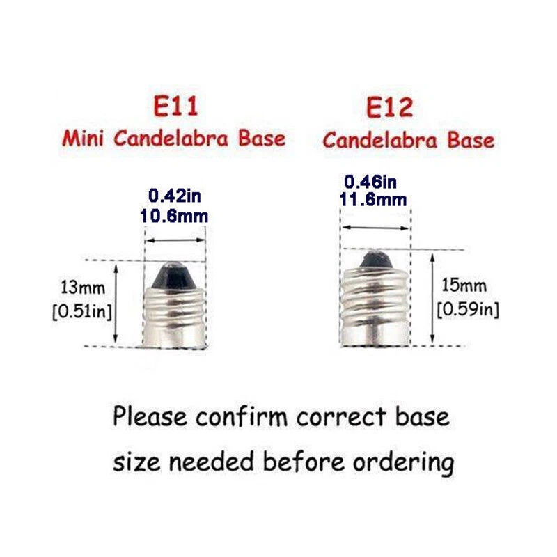 5pcs E12 Base LED Light bulb Candelabra C7 5W AC110V 120V Lamp - Image 3 of 4