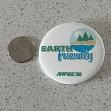 AAFES Earth Friendly Awareness Pinback Button #46844