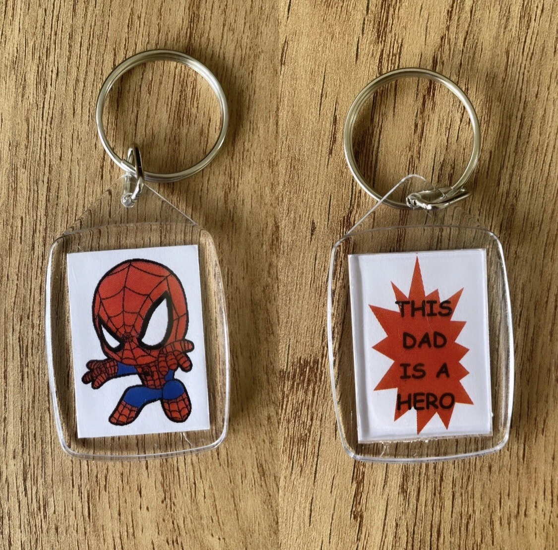 Superhero keyring Gift For Teacher Gift For Him Gift For