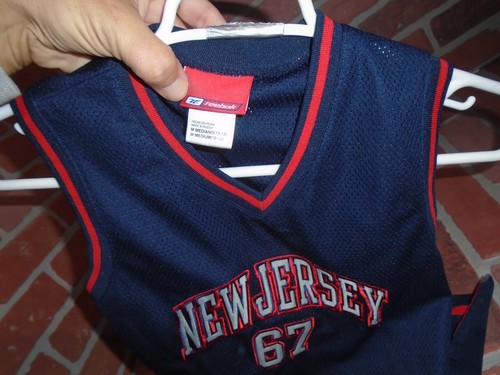 NUEVO VESTIDO JERSEY NETS VINTAGE REEBOK NIÑAS JERSEY TALLA MEDIANA 10/12 - Imagen 3 de 3
