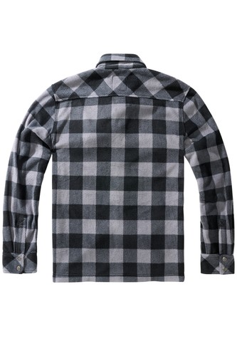 Brandit retro oldschool rockabilly Karo Holzfäller Hemd Flanellhemd grau - 第 2/9 張圖片
