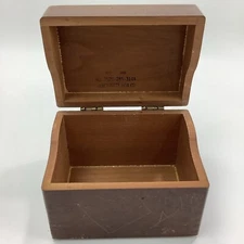 2  Vintage 6" Oct 1968 Wooden Merchants Box Co. No 7520-285-3144 - FREE SHIPPING