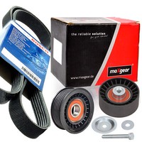 Bosch 6PK2285 Keilrippenriemen + Rolle FüR Ford Transit 2.3 16V