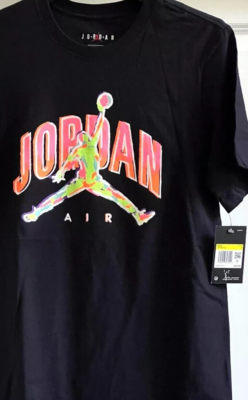Nike Air Jordan Jumpman Logo Shirt T Shirt **CZ8383-010 ** Black