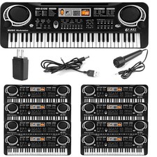 2/4/6/8/16 Packs 61-Key Electronic Music Piano Keyboard Kid Musical Instrument