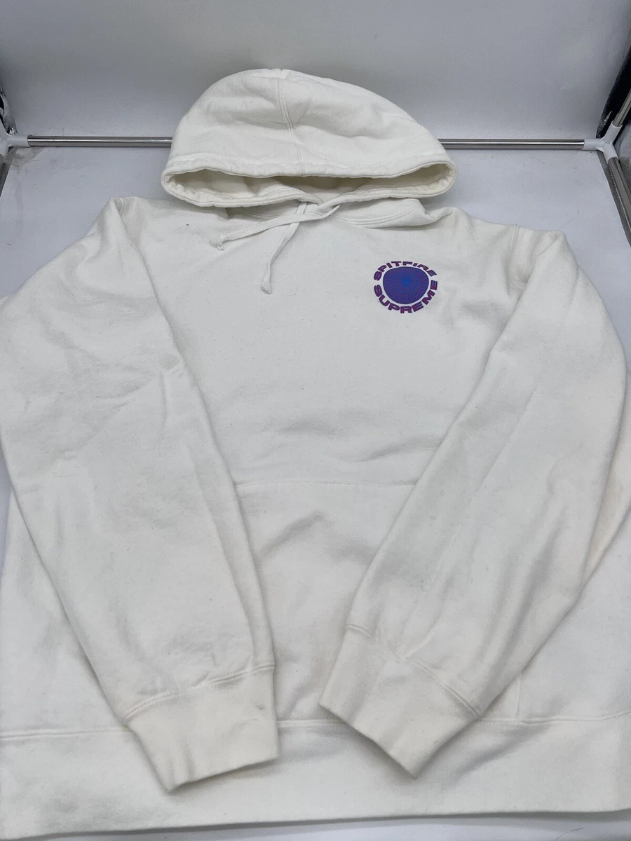 Supreme spitfire sales hoodie white