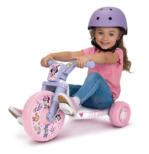 Triciclo de paseo con sonidos Minnie Mouse regalo para 1 2 3 años niños pequeños niñas Foto 3 de 4